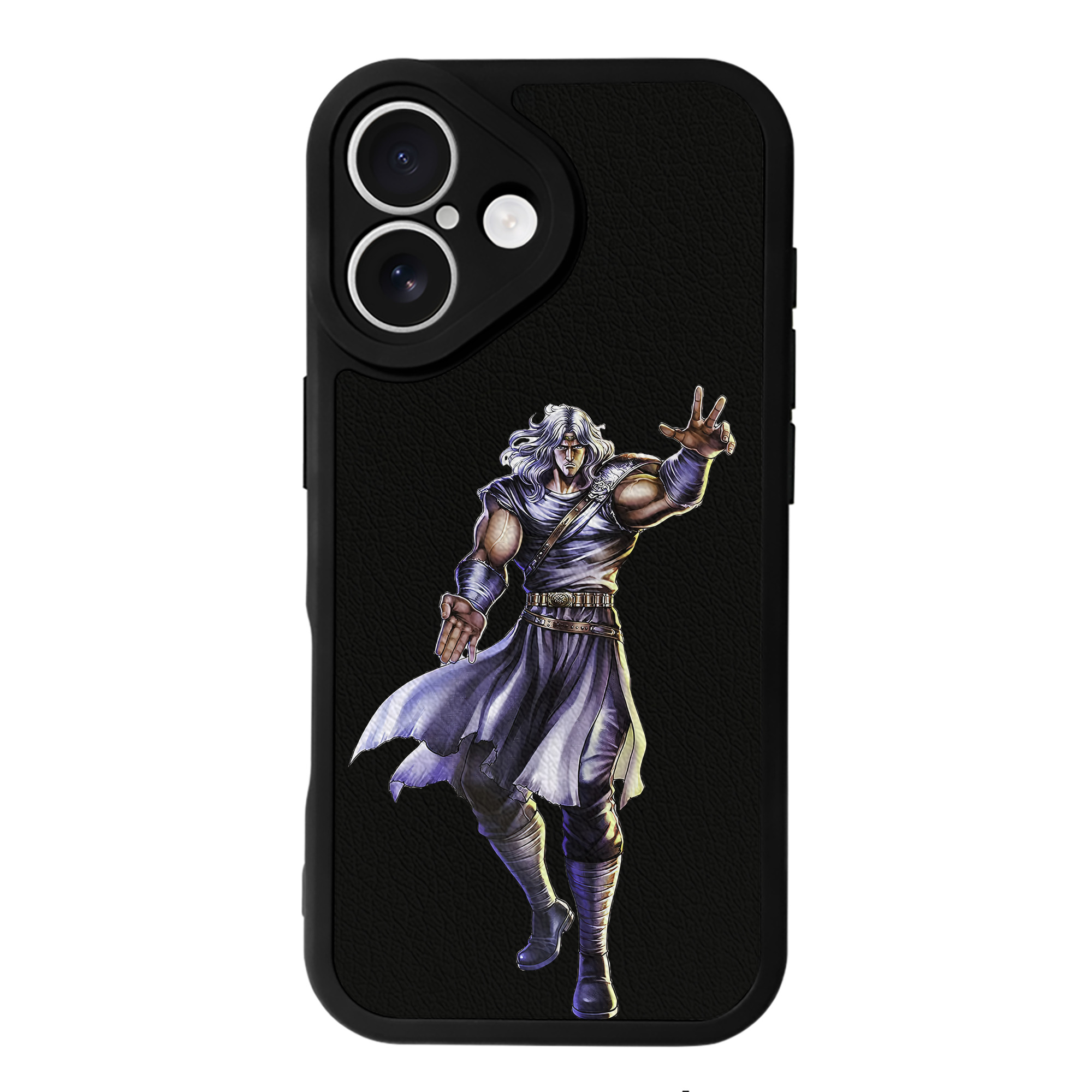 （画像用） 北斗の拳 Fist of the North Star 【iPhone 16シリーズ対応】シリコンスマホケース（レザー調） 材質：シリコン